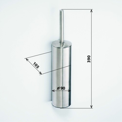WC NEO щётка цилиндрическая 90x390мм, белая