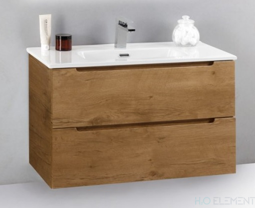 Тумба с раковиной Belbagno ETNA39, ETNA39-800/390-2C-SO-RN-P+ BB800/390ETL (готовый набор)