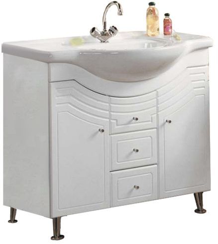 Тумба с раковиной Акватон Домус 1A0613K0DO010 цвет Белый