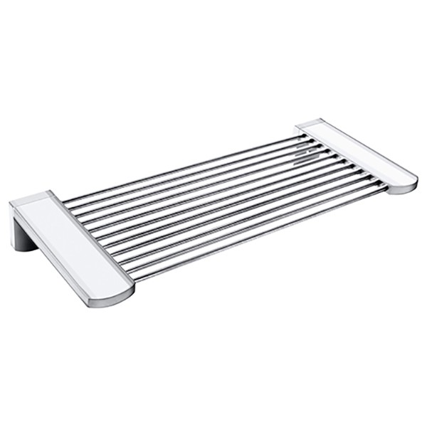 Мыльница - полочка  270х40х110мм, хром