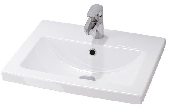 Тумба для комплекта Style Line Даймонд 60 Люкс Plus подвесная, белая