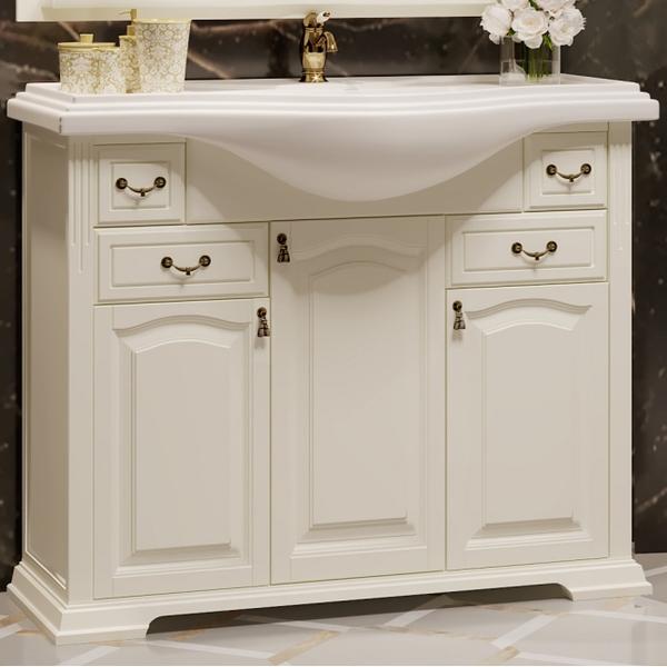 Тумба для комплекта Opadiris Риспекто 100 слоновая кость