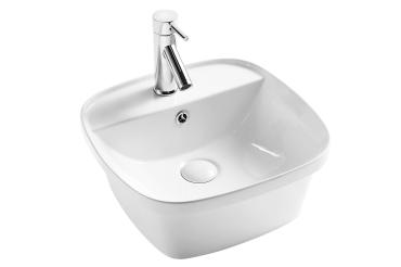 Раковина накладная D&K Quadro, 430*425*175мм, белый (DT1510916)