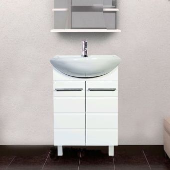 Тумба с раковиной 1 Orange Корро 55 белая