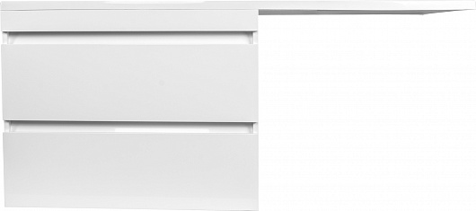 Тумба подвесная Style Line "Даллас 140", белая, PLUS (без раковины)