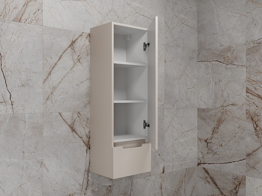 Колонна подвесная Style Line "Матис" 36 см, 1 ящик, КРЕМ, PLUS, ЭМАЛЬ, ЛС-00002311