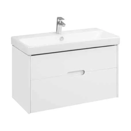 Тумба с раковиной Акватон Оливия 90 1A2544K0OL010 белый матовый
