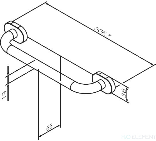 Поручень AM.PM Sense L A7432500