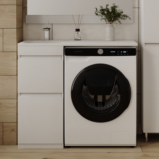 Тумба для комплекта Style Line Даллас 100 Люкс Plus напольная, белая