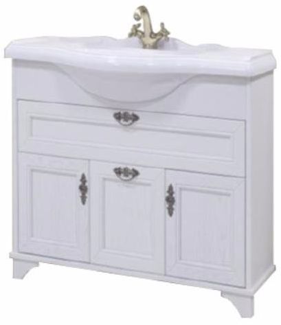 Тумба под раковину Акватон Идель 85 (1A195601IDM70) белый дуб