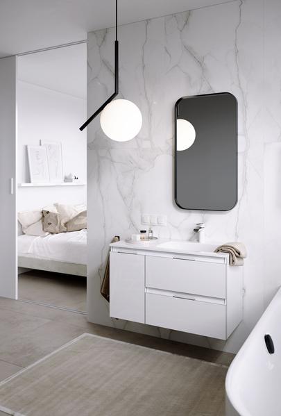 Подвесная тумба без раковины AQWELLA 90 см правая, ACC0109RW