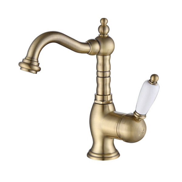 Смеситель умывальник с д/к и подводкой (бронза) Caprigo, 02-524-vot