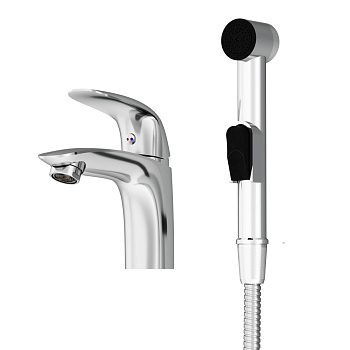 Смеситель для раковины, с гигиеническим душем Damixa Eclipse, 310300001