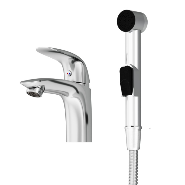 Смеситель для раковины, с гигиеническим душем Damixa Eclipse, 310300001