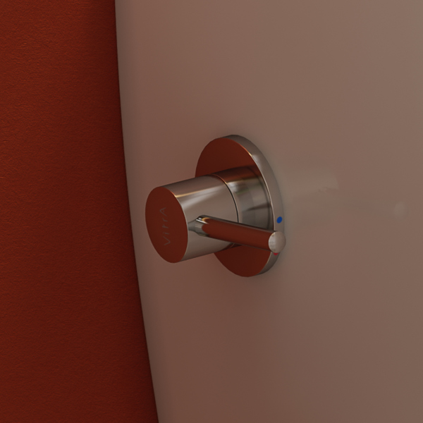 Подвесной безободковый унитаз Vitra Metropole Rim-Ex с функцией биде и смесителем, 7672B003-1684