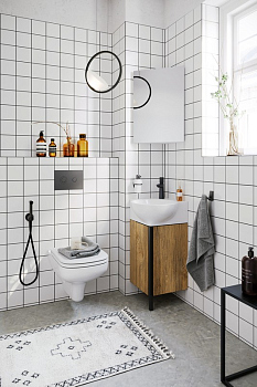 Напольная тумба без раковины AQWELLA 45см, POR0104DB