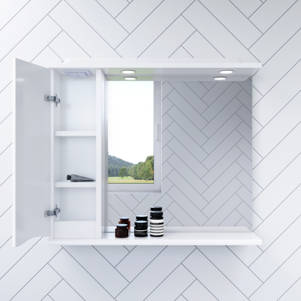 Зеркало-шкаф AM.PM Like 65 L, белый глянец