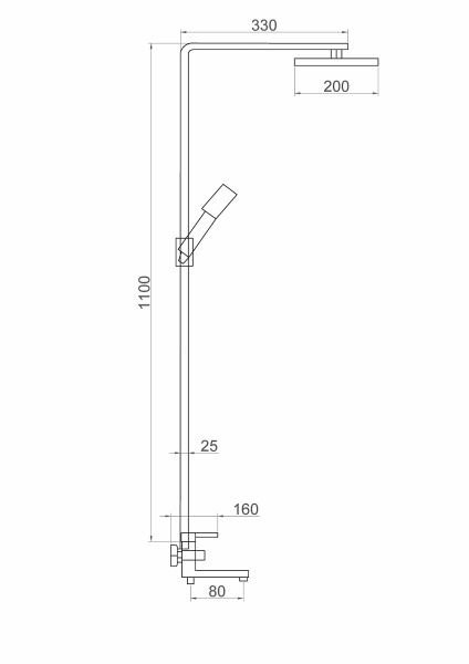 Душевая система FAUZT (FZs-305) тип См-ВДшОРНТрА