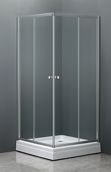 Душевой уголок Dolphin TN-206-J, 28912699-11, Хром, 90*90*185