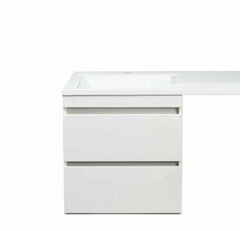 Тумба для комплекта Style Line Даллас 120 Люкс Plus подвесная, белая