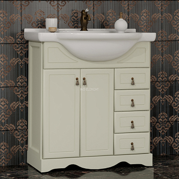 Тумба для комплекта Opadiris Клио 70 напольная, слоновая кость Z0000014864