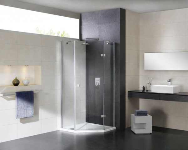 Душевой уголок Cezares Crystal-S-P-1-90-C-Cr-R