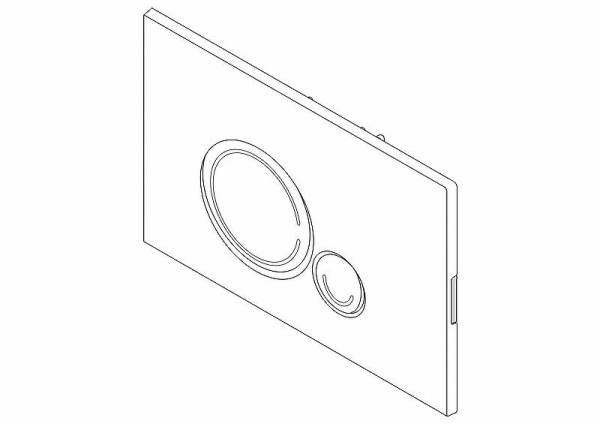 Кнопка смыва BelBagno SFERA, цвет-белый, BB014-SR-BIANCO