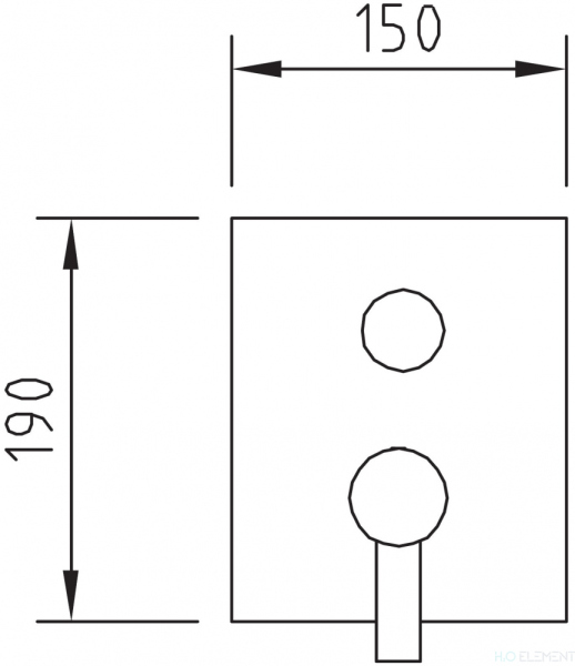 Смеситель Clever Caiman Elegance 98730 для ванны и душа