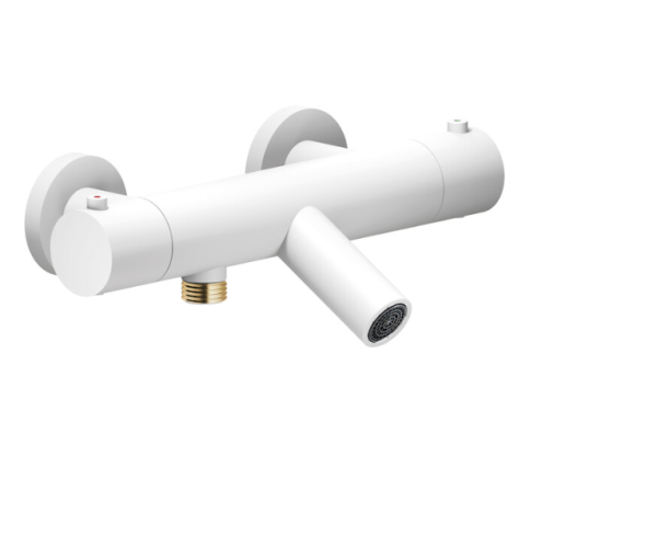 LV00010/1WM LIVE термостатический смеситель для ванны матовый белый