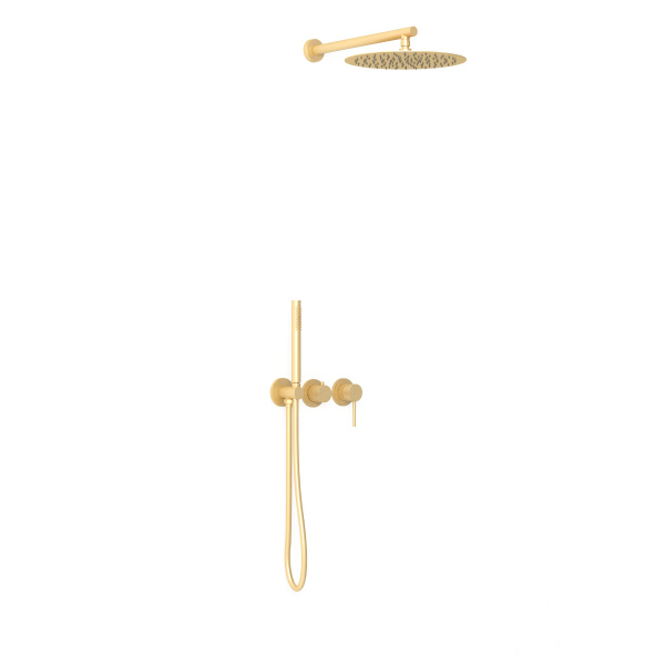 Душевой комплект Vincea Groove VSFW-4G01BG4 встраиваемый, 2 режима, брашированное золото