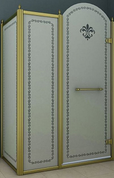 Душевой уголок Cezares Retro AH11 100/90 CP G L