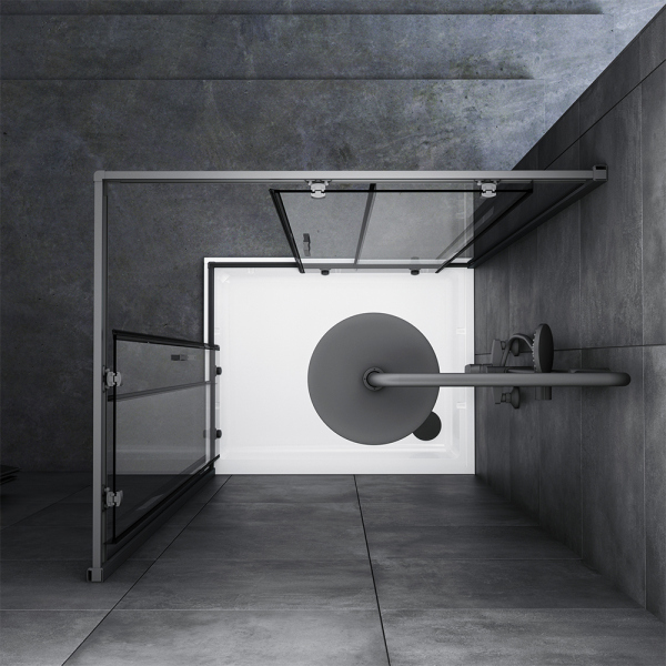 Душевое ограждение 100х80 см, без поддона AM.PM Gem, W90G-404-100280-BT