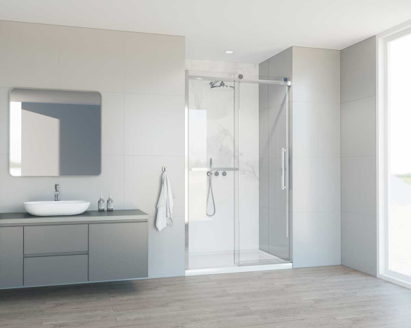 Душевая дверь Vincea Como Soft VDS-1CS130CL, 1300, хром, стекло прозрачное