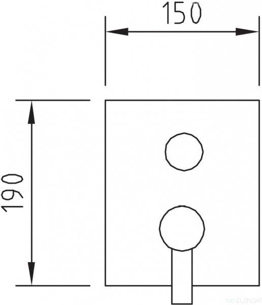 Смеситель Clever Agora Elegance 98735 для ванны и душа