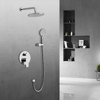 Душевой комплект Vincea Esse VSFW-1E1CH, встраиваемый, 2 режима хром