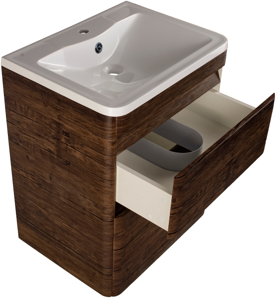 Тумба для комплекта Style Line Атлантика 60 Люкс Plus, напольная,старое дерево