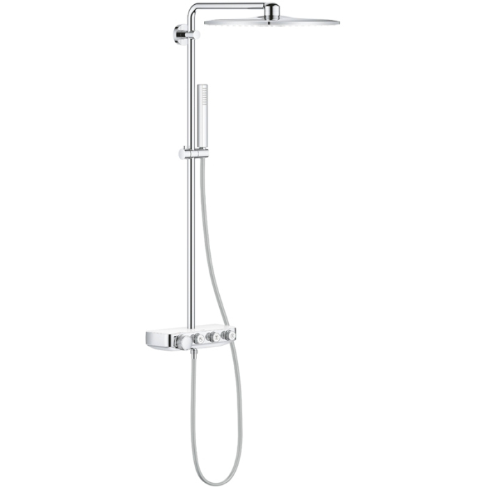 Душевая стойка Grohe Euphoria SmartControl 310 Duo Cube 26508LS0 белая луна, с термостатом