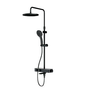 Душевая система AM.PM Inspire V2.0 F0750A522 с термостатом Черная матовая