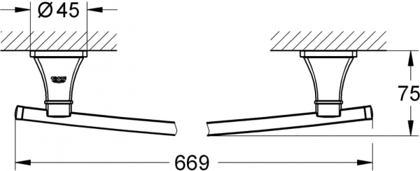 Полотенцедержатель Grohe Grandera 40629000 60 см