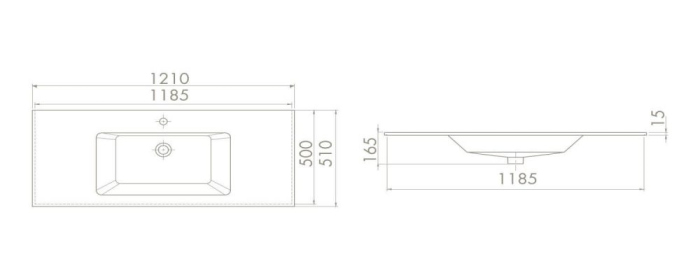 Раковина Smile CeraStyle Ibiza 121