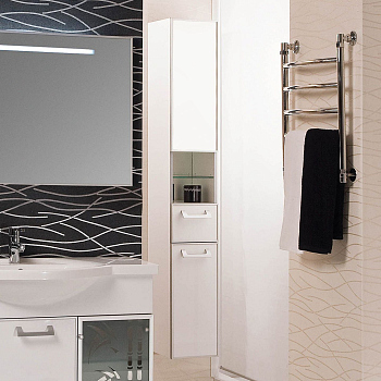 Шкаф-пенал Акватон Сайгон (1A106303SA01R) правосторонний, белый