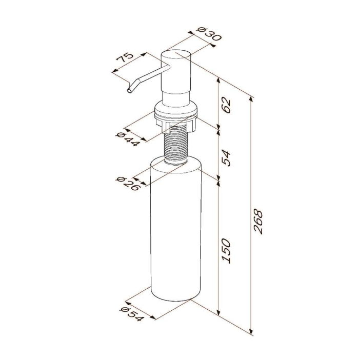 Универсальный диспенсер AM.PM X-Joy, A8437111