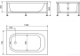 Акриловая ванна BelBagno BB101-140-70