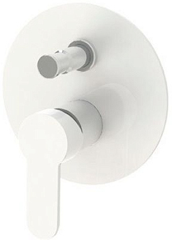 Смеситель Cezares Laconico VDI-BLC для ванны с душем, белый