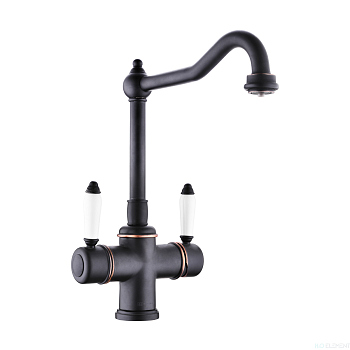 Смеситель для кухни Omoikiri Tottori-ORB 4994010, античная бронза