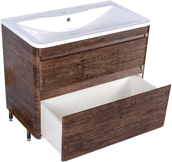 Тумба для комплекта Style Line Атлантика 90 Люкс Plus, напольная, старое дерево