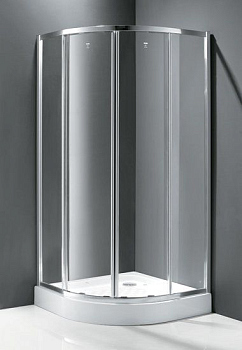 Душевой уголок Cezares Family-R-2-90-C-Cr, полукруглый, хром