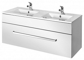 Тумба под раковину Dreja Aston 70147 белый глянец