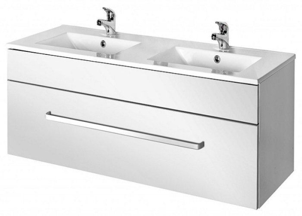 Тумба под раковину Dreja Aston 70147 белый глянец