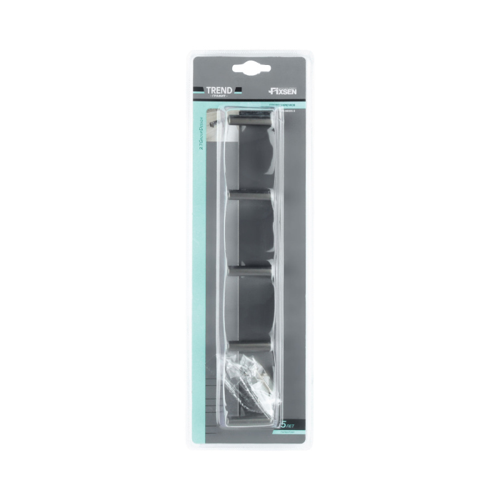 Планка FIXSEN 5 крючков TREND GRAPHITE (FX-98005-5)